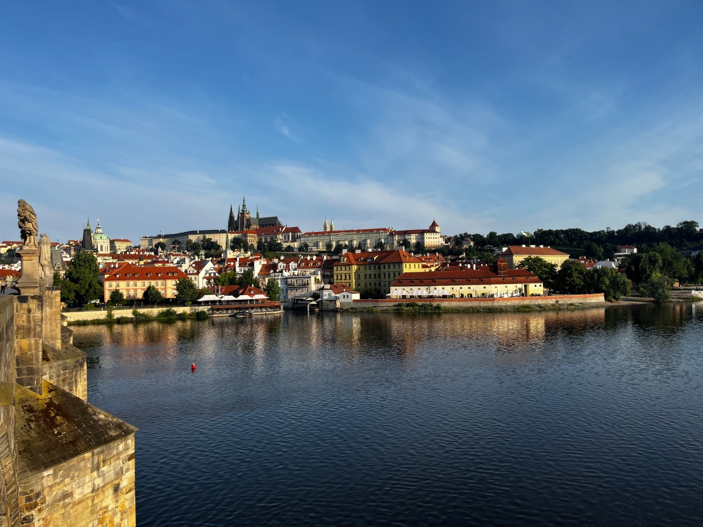 view from Charles Bridge in Prague