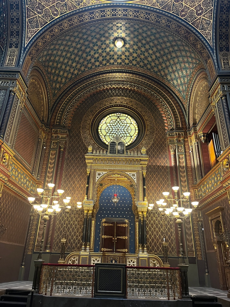 Interior of Spanish synagogue in Prague